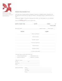 a form with a red and white background